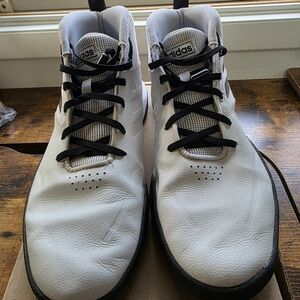 Adidas Men's White High-Top Sneakers